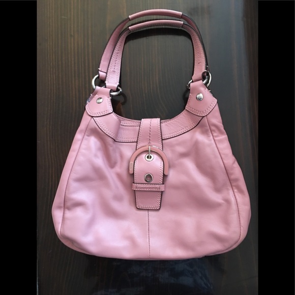 Pink Leather Coach Bag Like New - Gorgeous - Picture 4 of 8